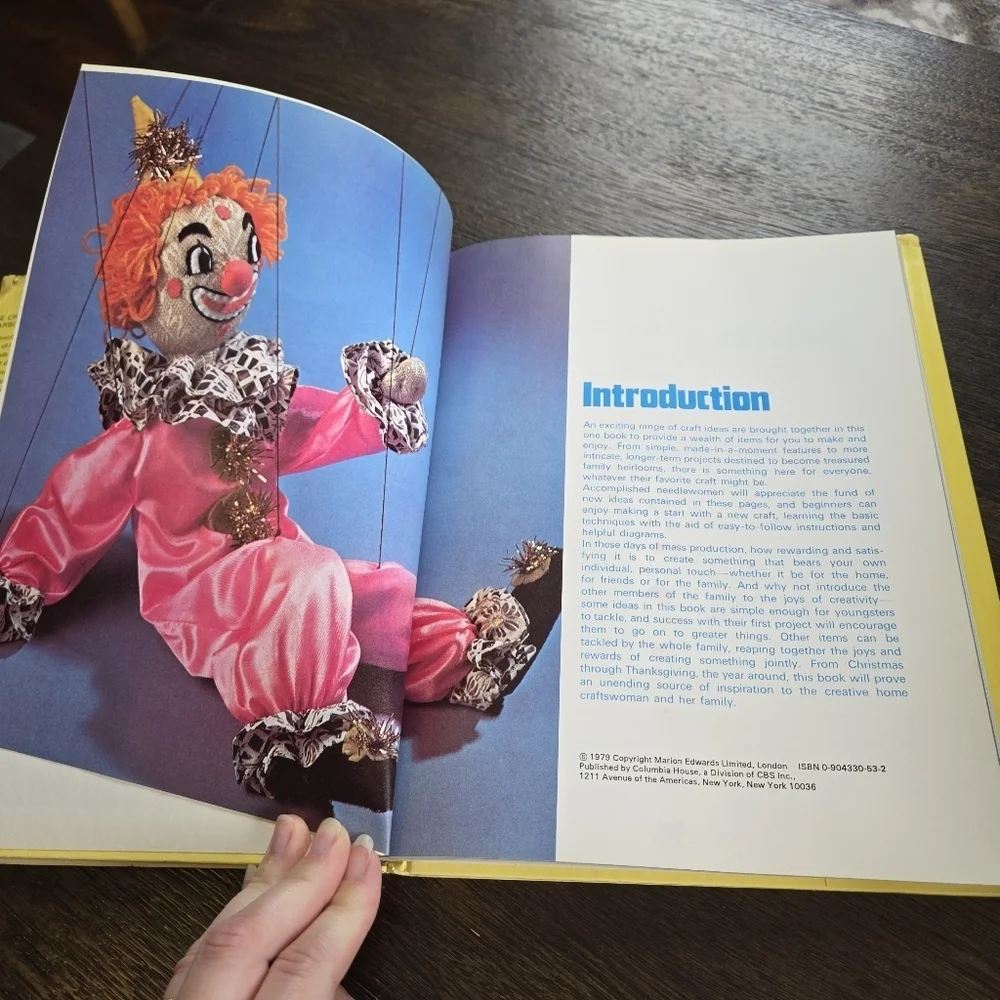 The Creative Crafts Yearbook 1979 Yellow Hardcover Vintage Book